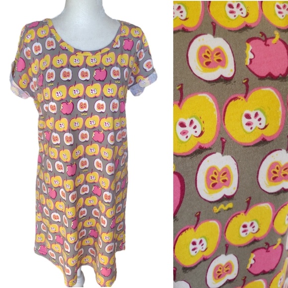 munki munki Other - Nite Nite munki munki S/S Apple Print Gown